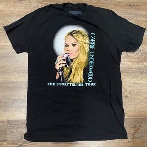 Used 2016 Carrie Underwood The Storyteller Tour Black T Shirt Size Medium.